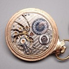 Antique Railroad Pocket Watch South Bend 227 Double Roller 21j Adjusted Gold f.  — photo 10