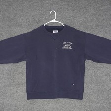 Pro Russell Athletic Sweatshirt Mens L Navy Blue Made in USA Crewneck Pullover