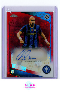 ADRIANO TOPPS CHROME 2/5 AUTO CHAMPIONS LEAGUE FC MILANO 2026 ENGLISH