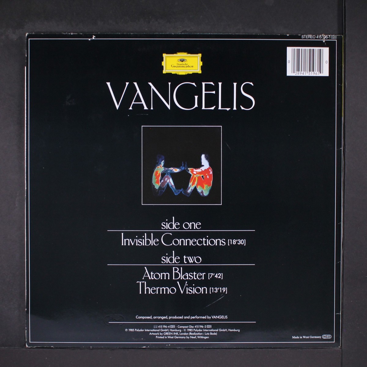 VANGELIS: invisible connections DEUTSCHE GRAMMOPHON 12