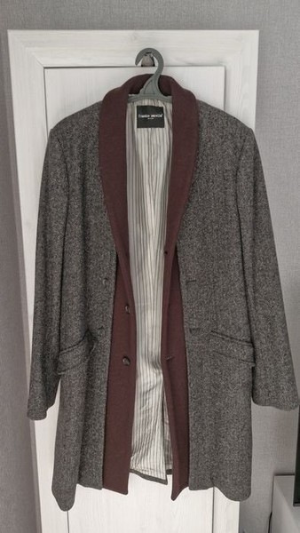 Herren Frankie Morello Mantel Grau 56