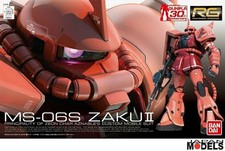 Gundam RG 02 1/144 MS-06S ZAKU II 2 Mobile Suite Bandai Model Kit New