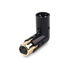 1Pcs 3Pin XLR Angle Adapter Adjustable Male to Female Right Angle XLR1958