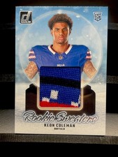 Keon Coleman 2024 Donruss Rookie Sweaters #RHS-KCO ⭐️ 4-Color Patch RC Buffalo🎄