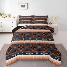 Feelyou Western Comforter Set Twin Size Aztec Down Twin, Multi 46