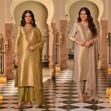 INDIAN DESIGNER BEAUTIFUL KURTI PANT SET BOLLYWOOD WEAR SALWAR KAMEEZ SET SUIT