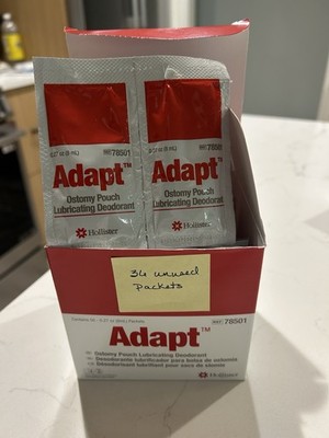 Hollister Adapt Ostomy Pouch Lubricating Deodorant # 36 Unopened New Exp 1-2031