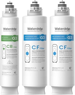 Waterdrop G3 Replacement Filter 1-Year Combo, Pack of 2 WD-G3-CF Filters