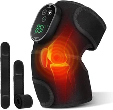 Cordless Heated Knee Massager with 6 Temperature Levels & 3 Vibration Modes