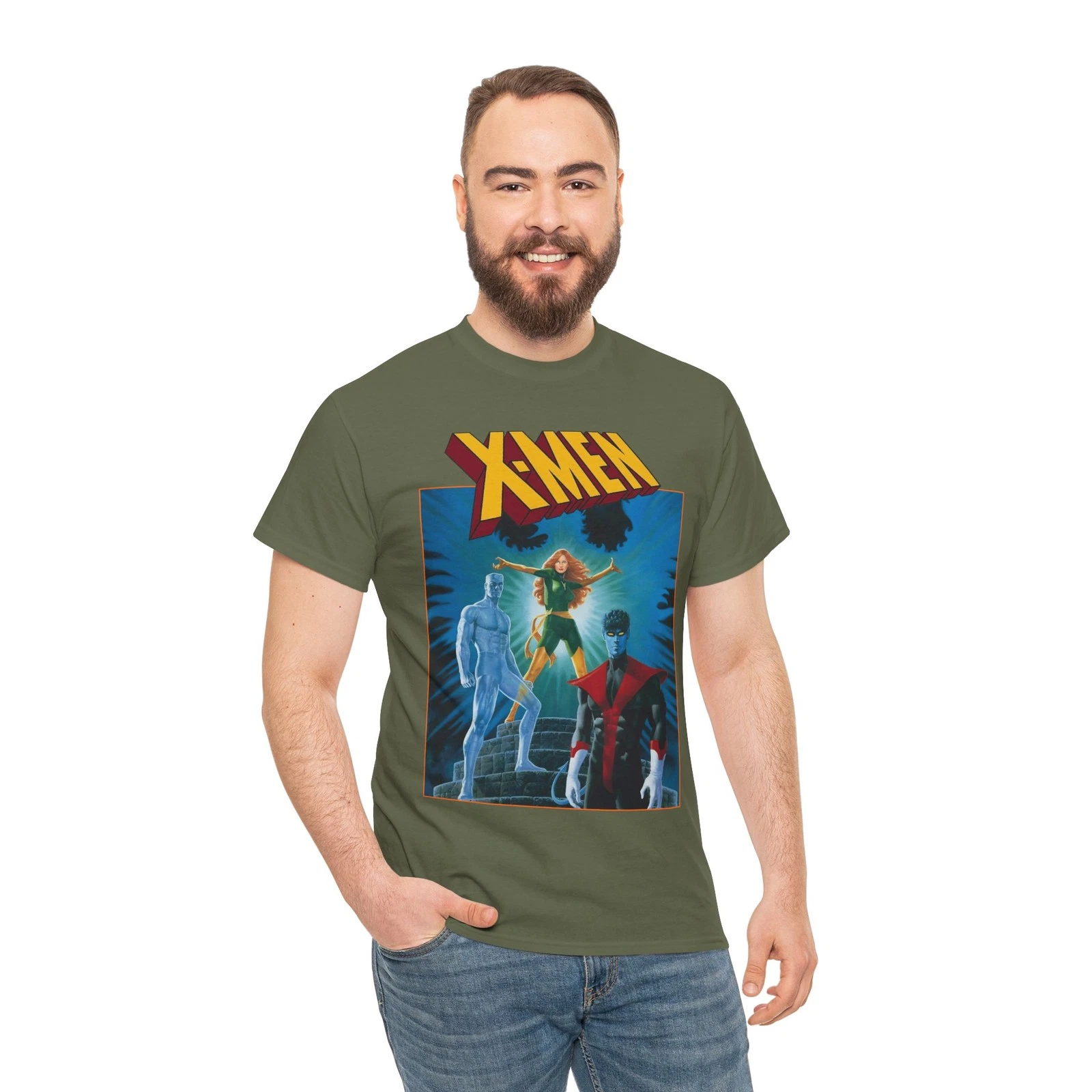 X-Men T-Shirt - Paul Gulacy Art - Phoenix, Nightcrawler - Bizarre Adventures