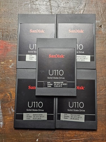 5x SanDisk U110 SSD 32GB 2.5" SATA3 – Bundle Angebot