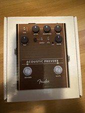 New Fender Acoustic Preverb Acoustic Preamp Reverb Pedal - Sealed
