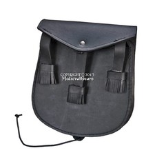 Scottish Kilt Sporran Pouch Medieval Genuine Leather Belt Bag Reenactment Faire