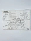 Vintage TMNT Raph’s Sewer Speed Boat 1991 Blueprint Assembly Instructions