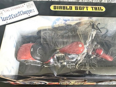 WEST COAST CHOPPERS 1:5 SCALE DIABLO SOFT TAIL DIE CAST MOTORCYCLE