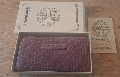 Greenland NATURE Femi & Nine Portemonnaie Geldbörse Leder 20 cm Lila *Neu*