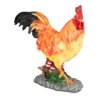 Gartenfigur Hahn Dekofigur Henne Tierfigur Osterdeko Gartendeko Gartenstatue - Bild 1 von 4
