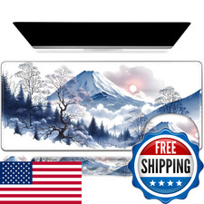 4 in 1 Large Mouse Pad, Keyboard Wrist Rest Set, Ergonomic Mouse Pad with Wrist