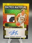 2024-25 Panini Obsidian - Matrix Auto Jeremy Sochan Electric Etch Gold Flood /10