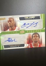 2008-09 Upper Deck MVP - Signatures Required Carl Landry, Aaron Brooks #SR-LB  