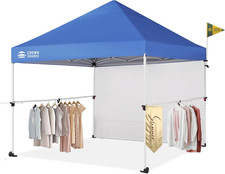 CROWN SHADES 10X10 Pop up Canopy Tent with 1 Comercial Kit, Instant Commercial T