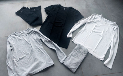 GAP  Basic Shirt Paket Longsleeve langarm und kurzarm Tshirt 6 Stück L XL 40 TOP