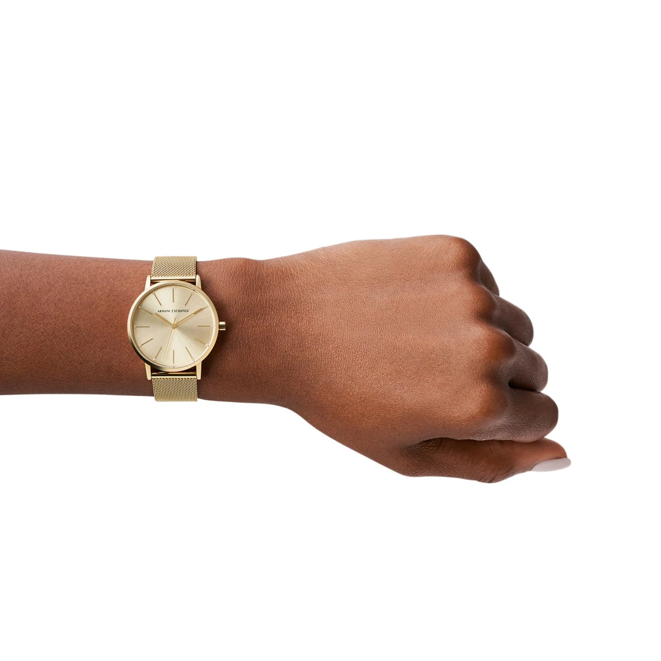 Armani Exchange Lola Gold Mesh Stainless Steel Womens Watch 36mm - image 4 of 4