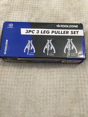 Toolzone 3 Pce 3 Leg Puller Set 3 ,4 ,& 6 1/4 