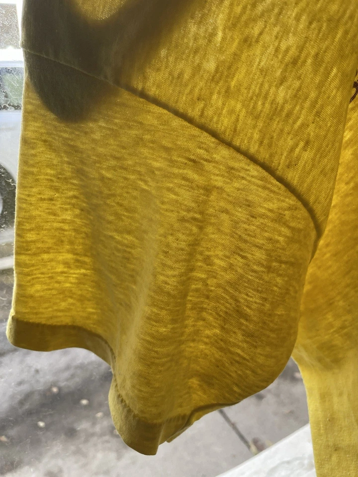 Vintage Wisconsin Faded Paper Thin Bike Race Screen Stars T-Shirt Size L USA - Image 4 of 4