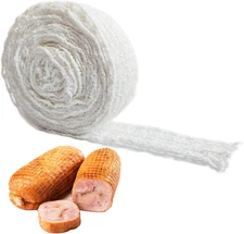 16.4Ft Meat Netting Roll, Size 16 Ham Sock Elastic Netting, Elastic Smoked Meat
