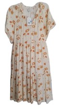Wonderly Maxi Dress Tiered Women's XXL Floral Cottagecore Short Sleeve