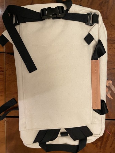 New! Topo Designs Heritage Canvas & Leather Briefcase Bag. Backpack. Made In USA - Picture 12 of 19