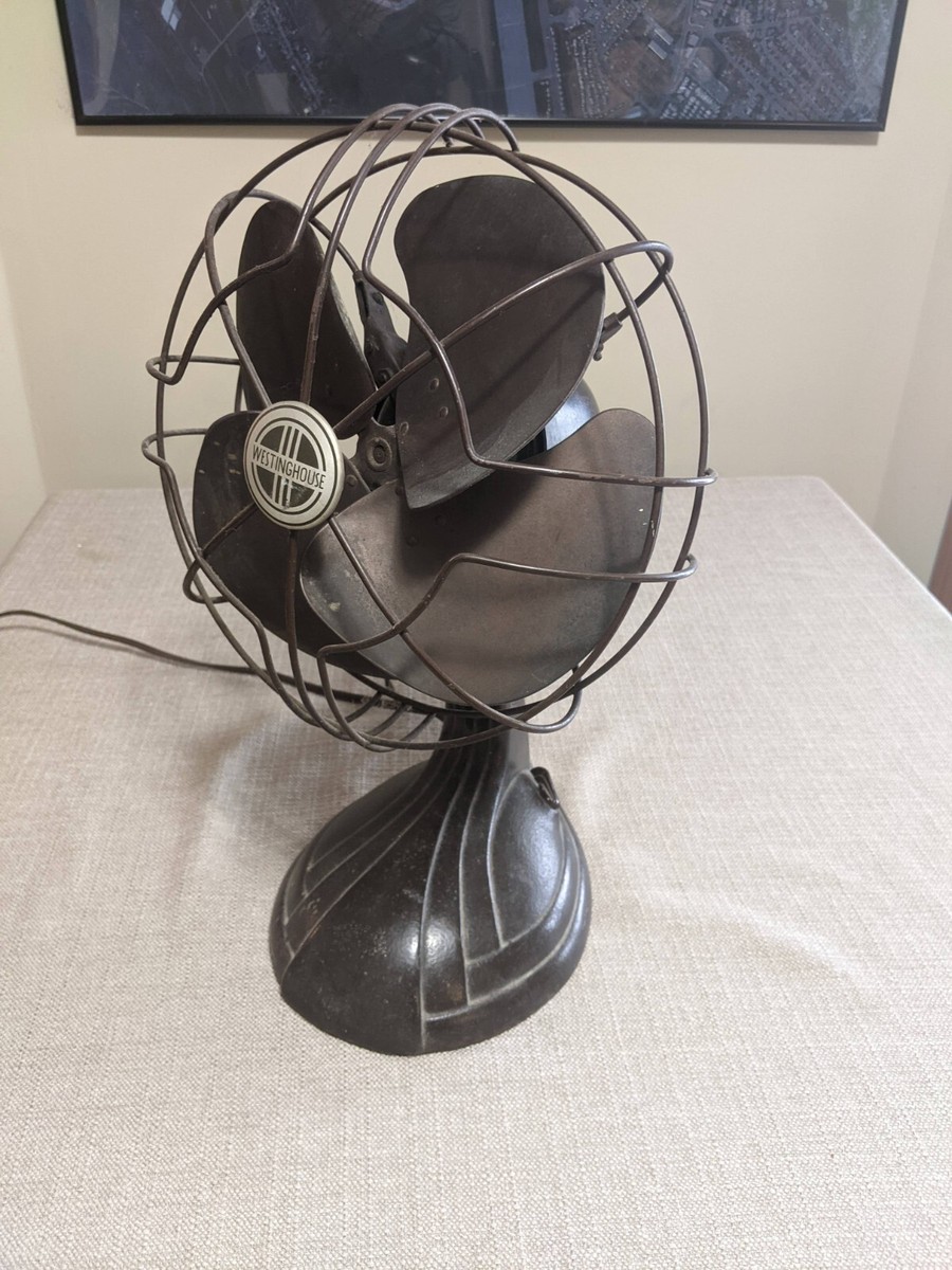1936 antique Westinghouse 10 inch Desk fan 10-SQ-3 | eBay