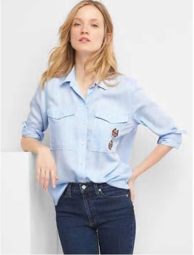 Embroidered Pocket Shirt 