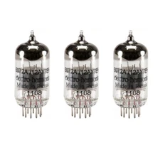 Brand New Gain Matched Trio (3) Electro-Harmonix 12AY7 / 6072A Vacuum Tubes