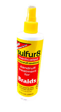 Sulfur8 Medicated Dandruff Treatment for Scalp and Braids, 12 fl Oz Fresh