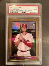 2021 Bowman 1991 Bowman Gold Refractor Alec Bohm RC #39/50