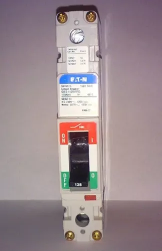  Eaton 125A GES1125FFG 240VAC Single Pole Circuit Breaker Series G Type GES