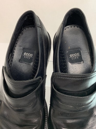 Zapatos formales de vestir sin cordones de cuero negro para hombre talla EU 45 EE. UU. 11/12 - Imagen 11 de 12