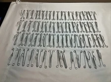 Vintage Lot Of 74 2-Finger Hooks + 21 4-Hooks + 23 Pin Hooks Drapery Curtains