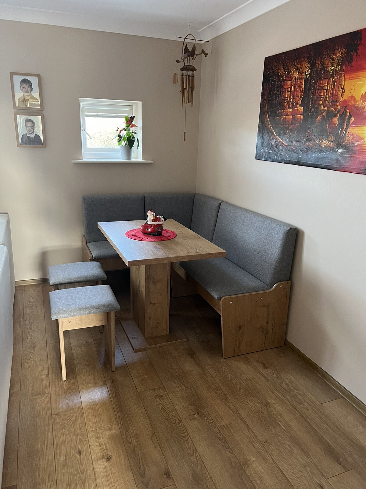 KITCHEN DINING CORNER SEATING BENCH TABLE 2 STOOLS WITH STORAGE eBay