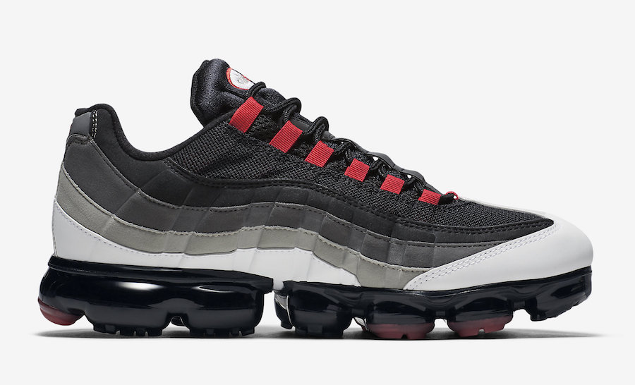 vapor air max red and black