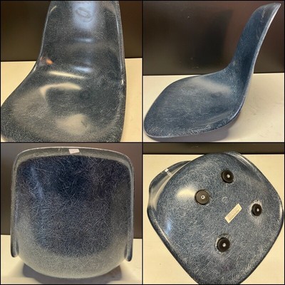   NAVY BLUE Original HERMAN MILLER Eames Fiberglass Shell Chair