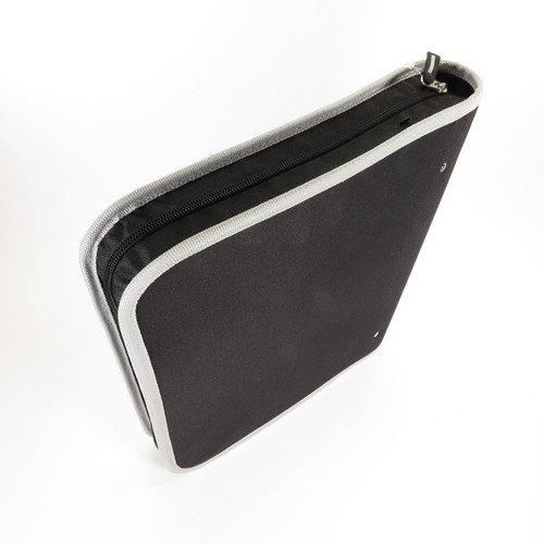 Pen + Gear 1.5 Inch ZIPPER BINDER - Black with Grey Outline - Expandable Pockets - Picture 14 of 14