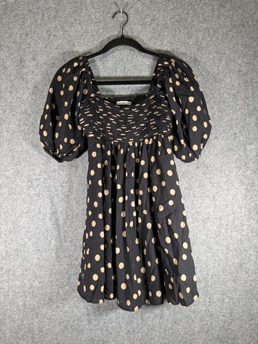 Abercrombie & Fitch Dress Women XXS Emerson Polka Dot Puff Sleeve Mini Feminine