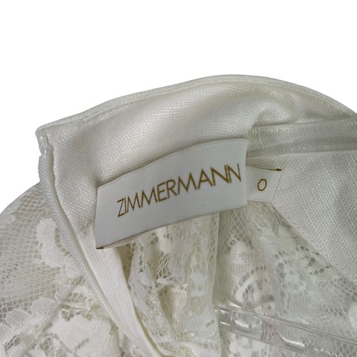 Zimmermann Wonderland Lace Midi Dress Size 0 Long Sleeve - Picture 6 of 7