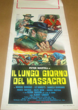 The Long Day of the Massacre 1968 ITALIAN LOCANDINA 13x28 Spaghetti Western Fine
