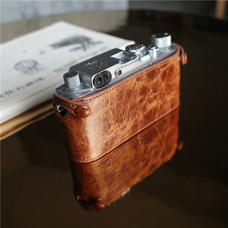 Cam-in Genuine Leather Half Case For Leica IIIF 3F IIIC 3C Camera Bag Cover - Image 3 of 4