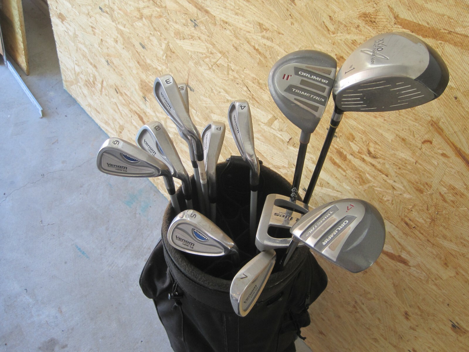 Knight irons, Dunlop & Orlimar drivers,TL putter RH graphite golf set w