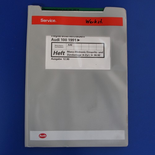 Audi 100 C4 - 2,0L Motor AAE Motronic Einspritz + Zündanlage Reparaturleitfaden